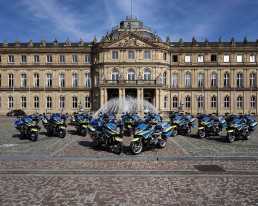 Zweiräder Fuhrpark der Polizei BW